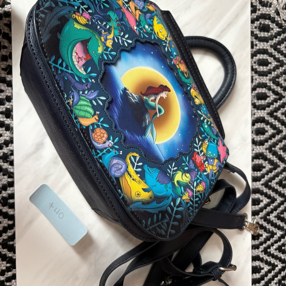 Loungefly Blue and Black Cosmic Backpack